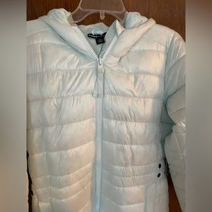 Light blue puffer coat